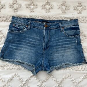 See Thru Soul Blue Jean Shorts